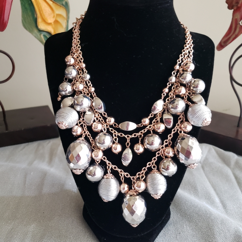 Gold /Silver Necklace NWOT